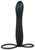 Strap-on nakładka na penisa dildo analne z pierścieniem na jądra 15 cm